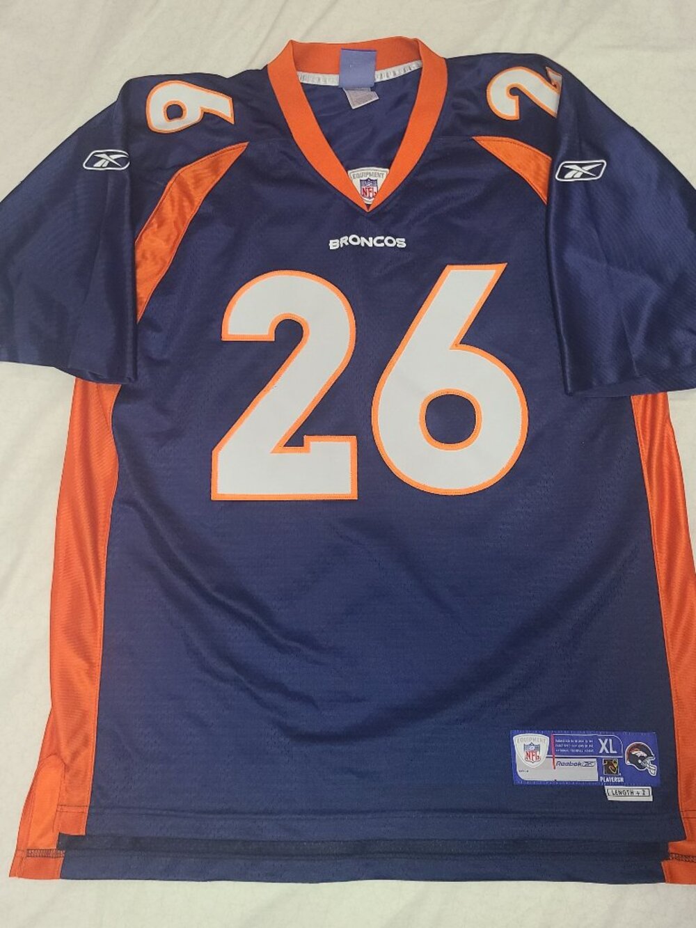 Clinton Portis Reebok NFL Denver Broncos Jersey Sz XL (AS IS)